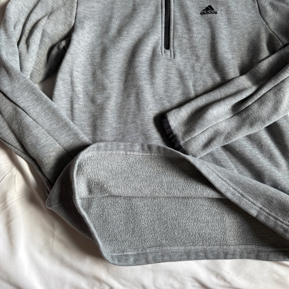 Adidas Fleece Long Sleeve Sweatshirt - Picture 3 of 4
